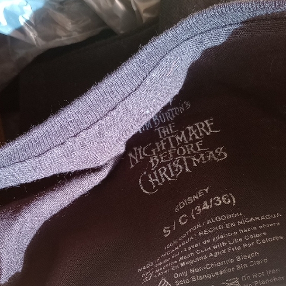 Disney Black The Nightmare Before Christmas Logo Tee - Picture 3 of 3